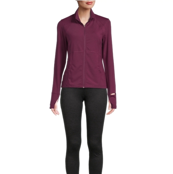 BCG Maroon Athletic Zip-Up Jacket - Picture 2 of 5